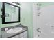 The bathroom includes a mirror, single sink, and shower-tub combination at 46 Mariners Cay Dr, Folly Beach, SC 29439