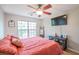 Bedroom featuring ceiling fan, wood floors and lots of natural light at 700 Daniel Ellis Dr # 13302, Charleston, SC 29412