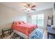 Bedroom with light hardwood flooring and large window for plenty of light at 700 Daniel Ellis Dr # 13302, Charleston, SC 29412