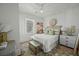 Bright bedroom featuring a plush bed, modern decor, and ample natural light at 78 Nassau St, Charleston, SC 29403
