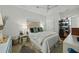 Cozy bedroom features a ceiling fan, complemented by tasteful décor for a peaceful and inviting retreat at 78 Nassau St, Charleston, SC 29403