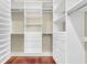 Well-organized walk-in closet with built-in shelves and drawers for efficient storage solutions at 87 Dungannon Hall, Kiawah Island, SC 29455