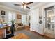 Home office with hardwood floors, natural light, and neutral tones at 914 Tupelo Bay Dr, Mount Pleasant, SC 29464