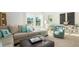 Inviting living room with a comfortable sectional, accent chair, and stylish décor at 1016 Swamp Rose Run, Summerville, SC 29485