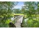 Picturesque view of a wooden dock, with views of the marsh, water, and wildlife at 1174 Village Creek Ln # 3, Mount Pleasant, SC 29464