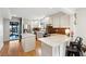 Bright kitchen with white cabinets, marble countertops, and stainless steel appliances at 12 Poplar St, Charleston, SC 29403