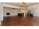 Open living space with fireplace and views into the kitchen at 1239 Wappetaw Pl, Mount Pleasant, SC 29464