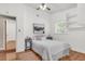 Comfortable bedroom with hardwood floors, large window and modern decor at 1442 N Sherwood Drive Dr, Charleston, SC 29407