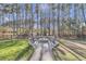 Backyard fire pit area with seating, perfect for outdoor gatherings and cozy evenings at 207 Calm Water Way, Summerville, SC 29486