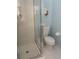 Fresh bathroom featuring a glass-enclosed shower and a modern toilet at 24 Commons Ct, Isle of Palms, SC 29451