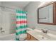 Bathroom featuring shower-tub, and a light-colored wooden vanity at 249 Brookshire Rd, Goose Creek, SC 29445