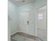 Bright entryway with hard wood floors, a rug, and a glimpse into the living space at 249 Brookshire Rd, Goose Creek, SC 29445