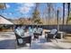 Inviting backyard patio with stylish seating arrangements and string lights, ideal for relaxing or entertaining guests at 2825 Backman St, Mount Pleasant, SC 29466