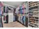 Organized walk-in closet with shelving, drawers, and hanging rods for ample storage at 2825 Backman St, Mount Pleasant, SC 29466