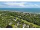 Stunning aerial view of homes nestled among lush greenery and the ocean in the background at 291 Sea Cloud Cir # 291, Edisto Island, SC 29438