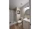 Bathroom featuring a shower, toilet, sink, vanity and modern fixtures at 291 Sea Cloud Cir # 291, Edisto Island, SC 29438