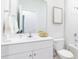 Well-lit bathroom featuring a vanity with white cabinets at 301 Pine Crest View Dr, Summerville, SC 29486