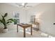 Office space features a ceiling fan, natural light and neutral carpeting at 3920 Hanoverian Dr, Mount Pleasant, SC 29429