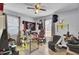 Bedroom with ceiling fan, decor, and natural light from two windows at 4516 Logwood Dr, Ladson, SC 29456
