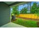 Backyard featuring a green lawn and privacy fence at 704 Twin Rivers Dr # 44, Wando, SC 29492