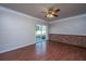 Open living area with modern flooring and sliding door leading to outdoor at 7639 Northhaven Dr, North Charleston, SC 29420
