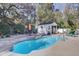 Relaxing pool area with a charming pool house and an inviting outdoor space at 108 Tea Farm Rd, Summerville, SC 29483