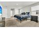 Main bedroom with neutral carpet, white trim, and a view to the hall at 121 Loon Dr, Summerville, SC 29483