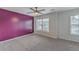 Bedroom featuring large windows for natural light and accent wall at 132 Mcclellan Way, Summerville, SC 29483