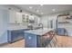 Stylish kitchen featuring a center island, stainless steel appliances, and modern cabinetry at 132 Mcclellan Way, Summerville, SC 29483
