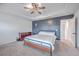 Spacious main bedroom with a tray ceiling, neutral colors, and plenty of natural light at 132 Mcclellan Way, Summerville, SC 29483