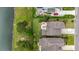 Aerial view of backyard featuring a patio with a grill and outdoor seating at 149 Calm Water Way, Summerville, SC 29486