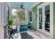 Relaxing screened in porch with comfortable furniture and tranquil views of the outdoors at 17 Trumbo St, Charleston, SC 29401