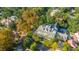 Aerial view of a home surrounded by lush greenery, highlighting the property's landscaping and curb appeal at 186 N Shelmore Blvd, Mount Pleasant, SC 29464