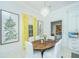 Dining room featuring modern decor, stylish chandelier, and inviting atmosphere at 186 N Shelmore Blvd, Mount Pleasant, SC 29464