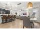 Spacious open-concept featuring kitchen, dining area and living room at 219 Symphony Ave, Summerville, SC 29486