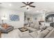Spacious living room with open layout, comfortable seating, and stylish decor at 219 Symphony Ave, Summerville, SC 29486