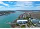 Fantastic aerial shot of beautiful condo building with private boat docks, close to beaches and shopping at 2395 Folly Road # 4H, Folly Beach, SC 29439