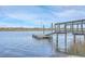 Wooden dock on the water, providing access to the bay for boating and water activities at 2765 Jobee Dr # 1304, Charleston, SC 29414
