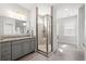 Beautiful primary bathroom with large shower, standalone soaking tub, and dual sinks at 2942 Clearwater Dr, Mount Pleasant, SC 29466