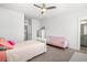Bright bedroom with large double closet and bonus sofa at 2942 Clearwater Dr, Mount Pleasant, SC 29466