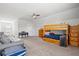 Spacious bedroom with bunk beds, a ceiling fan, carpet flooring, and a window at 2942 Clearwater Dr, Mount Pleasant, SC 29466
