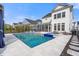 Beautiful backyard pool and spa area with ample seating, perfect for outdoor entertaining at 2942 Clearwater Dr, Mount Pleasant, SC 29466