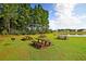 Community picnic area with charcoal grill and picnic tables for outdoor gatherings by the pond at 305 Pine Crest View Dr, Summerville, SC 29486