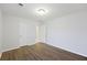 Bedroom boasts wood-look floors, fresh paint and an en suite bathroom at 416 Forest Hills Rd, Summerville, SC 29486
