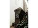 The house number on a stone pillar marks the address '42 1/2 Carriage House' for the property at 42 1/2 Hasell St, Charleston, SC 29401
