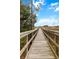 View of the community's wooden dock leading into a marshland area at 530 Amalie Farms Dr, Charleston, SC 29492