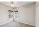 Bedroom with neutral walls, carpet, ceiling fan, and windows with blinds at 8153 Governors Walk, North Charleston, SC 29418