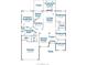 Detailed floor plan showcasing layout, room dimensions and flow of the residence, highlighting space and functionality at 8153 Governors Walk, North Charleston, SC 29418