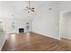 Living room featuring high ceilings, wood floors and fireplace at 8153 Governors Walk, North Charleston, SC 29418