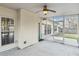A view of the spacious screened in porch that exits out into the backyard at 8153 Governors Walk, North Charleston, SC 29418